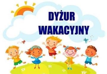Harmonogram dyżurów wakacyjnych w miejskich przedszkolach w 2026 r.