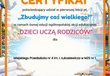 Ogólnopolska akcja edukacyjna ,,Dzieci uczą rodziców